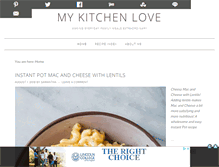 Tablet Screenshot of mykitchenlove.com